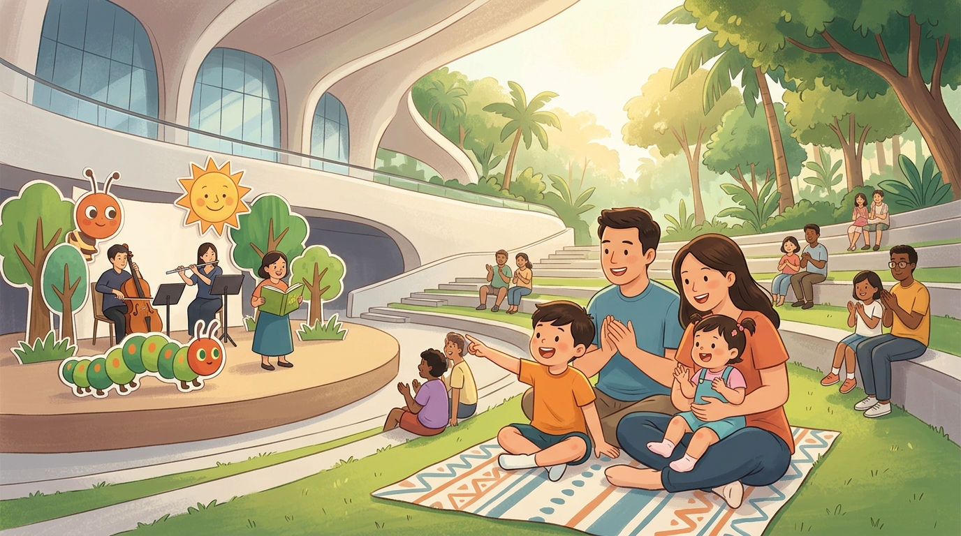Family event at Esplanade Concourse.
