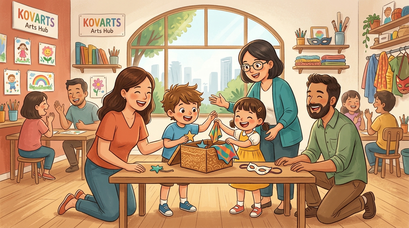 Family event at KOVARTS Arts Hub.
