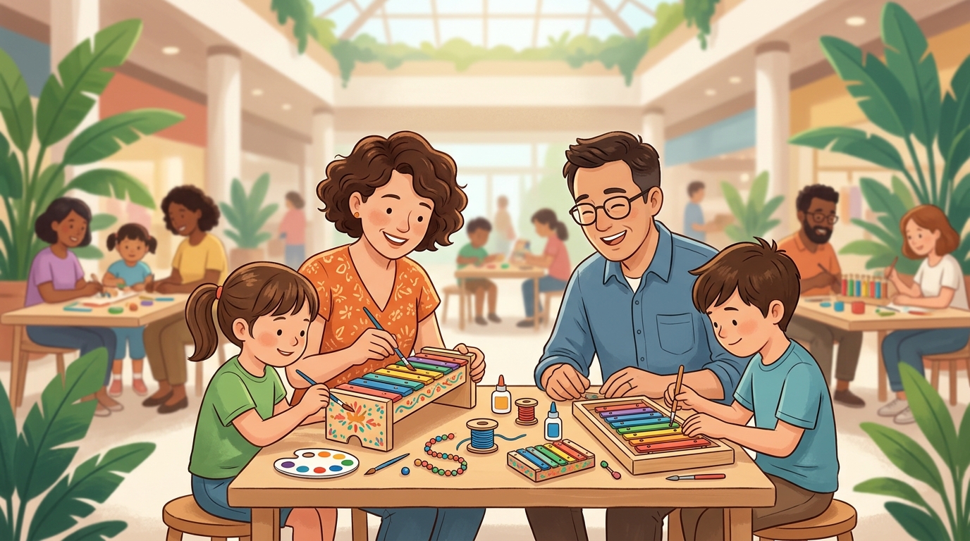 Family event at South Court, AEON Mall Kuching Central.