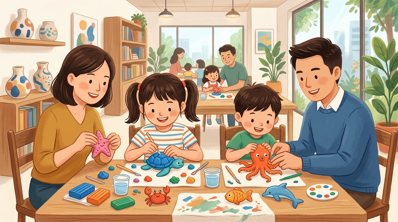 Family event at Singapore Chinese Cultural Centre.