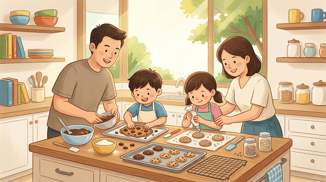 Family event at Little Cookhouse - Home Studio.