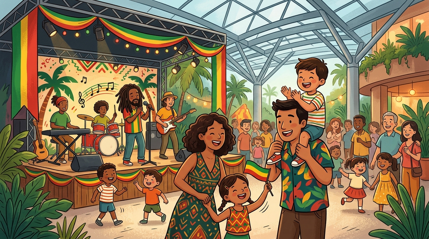 Family event at Esplanade Concourse.