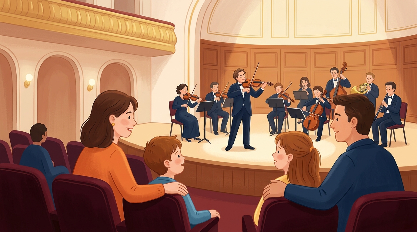 Family event at Victoria Concert Hall.