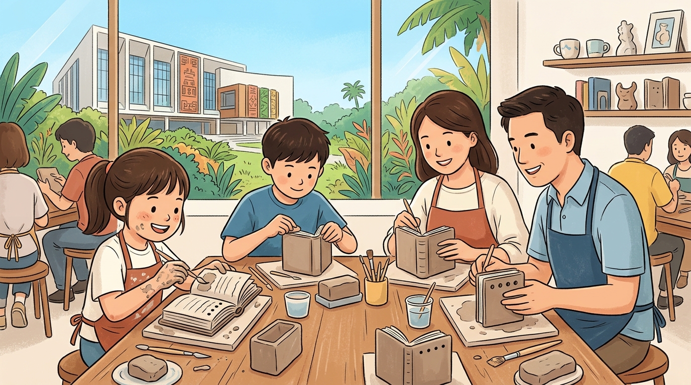 Family event at Singapore Chinese Cultural Centre.