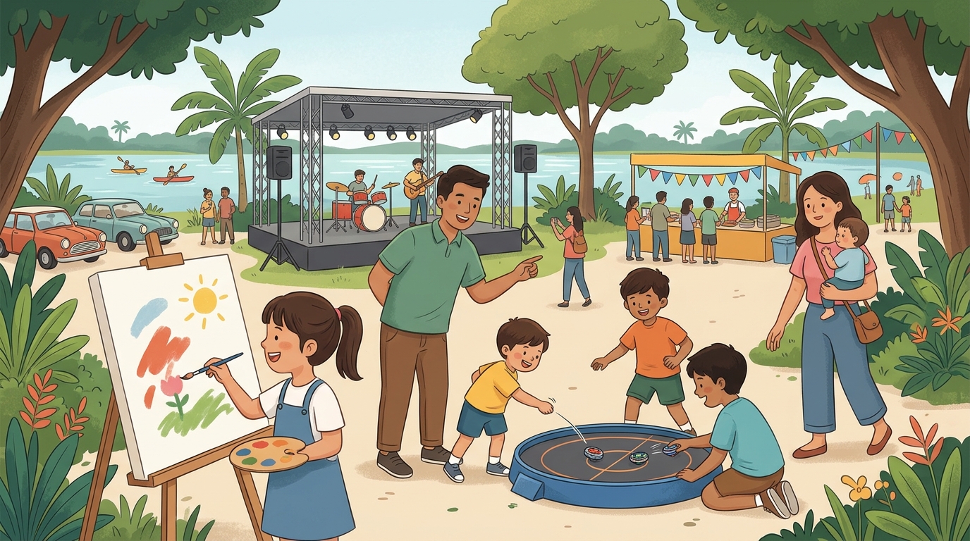 Family event at PAssion WaVe @ Bedok Reservoir.