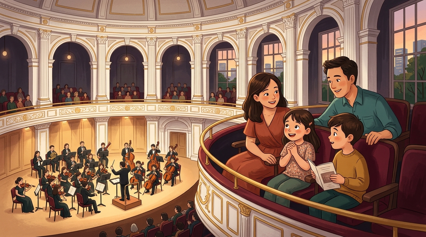 Family event at Victoria Concert Hall.