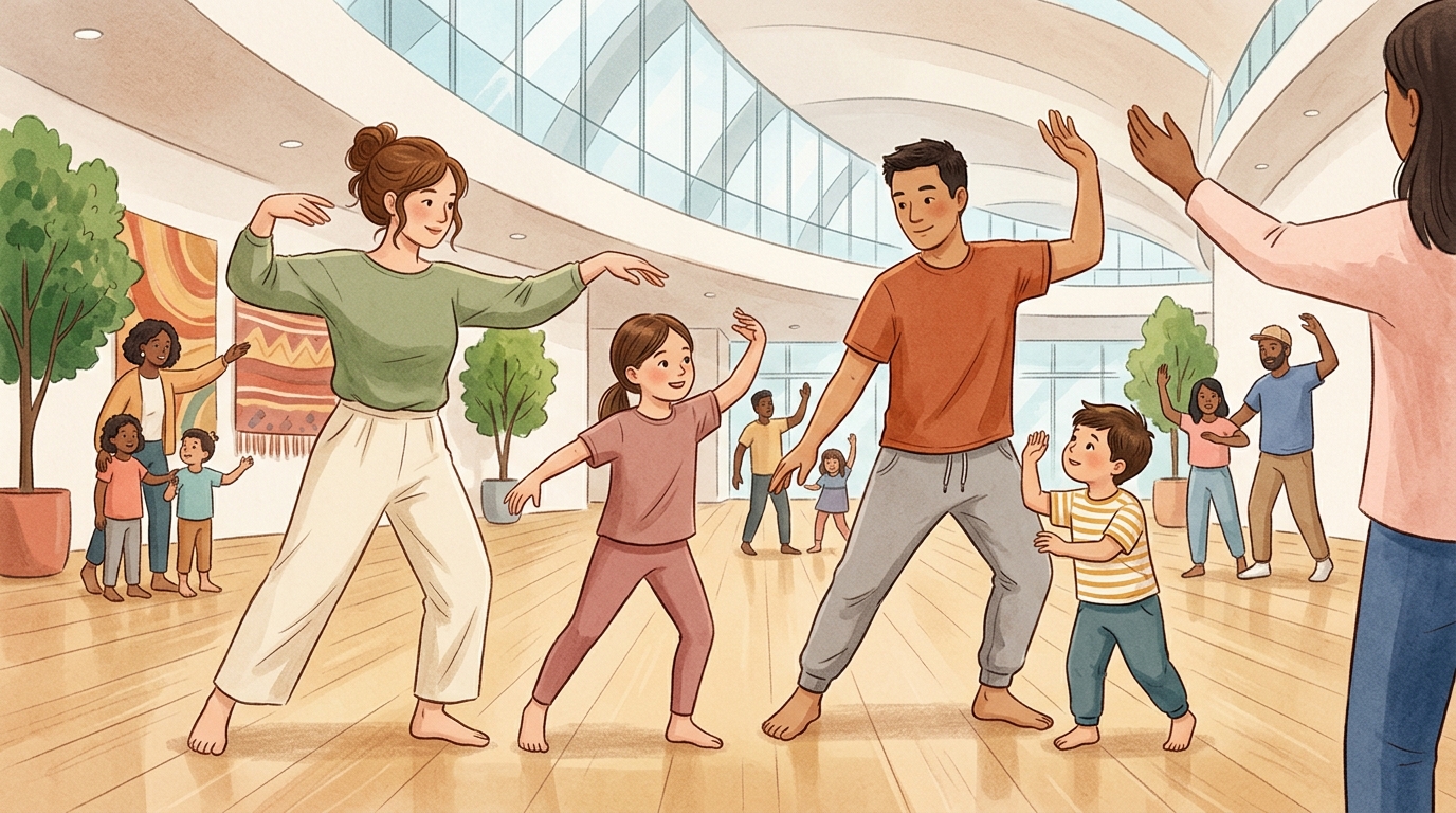 Family event at Esplanade Concourse.