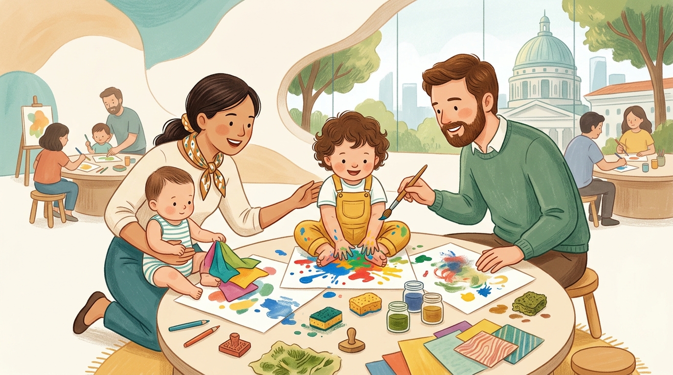 Family event at National Gallery Singapore - Keppel Centre for Art Education.