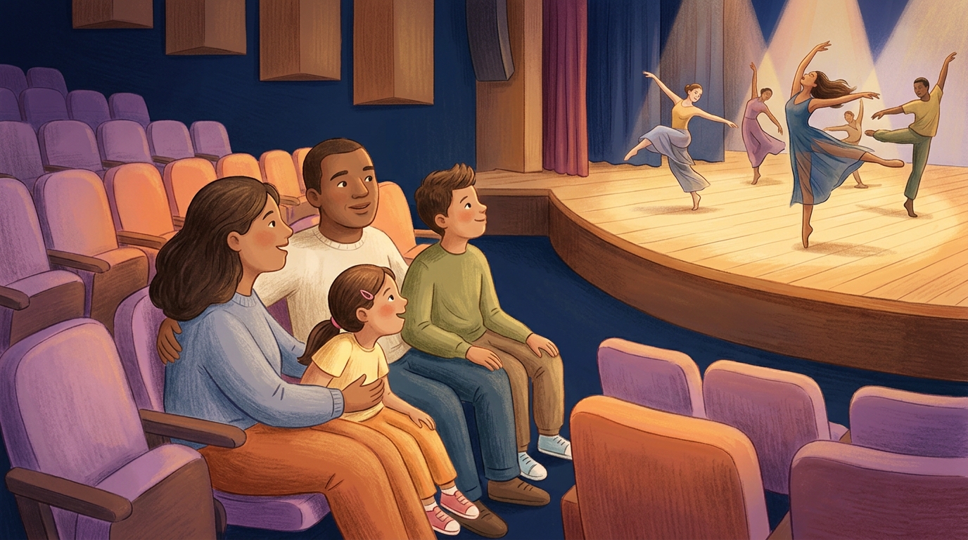 Family event at School of the Arts Singapore - SOTA Studio Theatre.